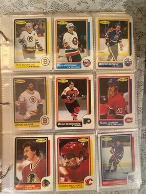 1986-87  OPC Hockey Near Complete Set 205/264 Lemieux, Gretzky